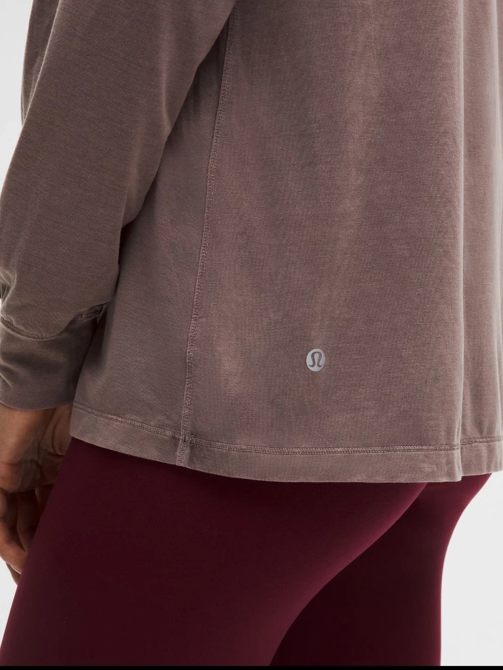 Lululemon EasySet Relaxed Long Sleeve in Dilute Wash Twig (Size 6)